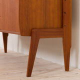 Ergo Wall Unit in teak with floating sideboard and a shelf by J. Texmon for Blindheim Møbelfabrikk