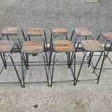 Bar stool - wood and metal workshop