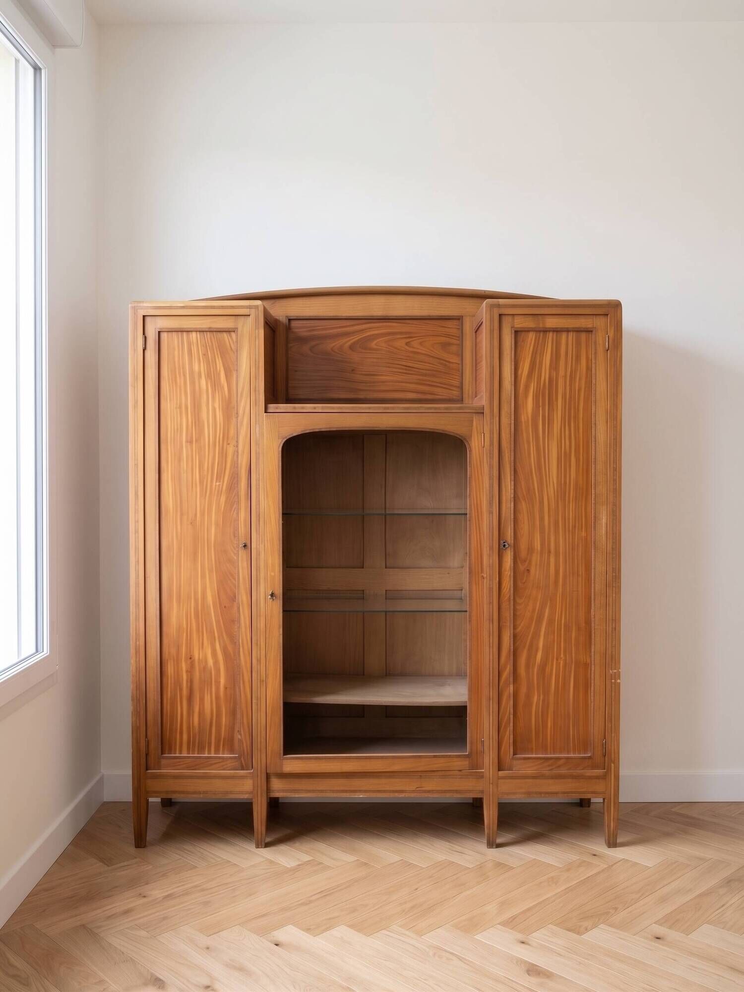 Meuble de rangement vintage des années 70 en bois