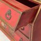 Trumeau with chest of drawers from the mid-20th century in chinoiserie style.