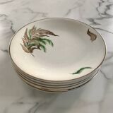 Very pretty vintage Digoin fern flat plates