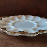 White opaline dish