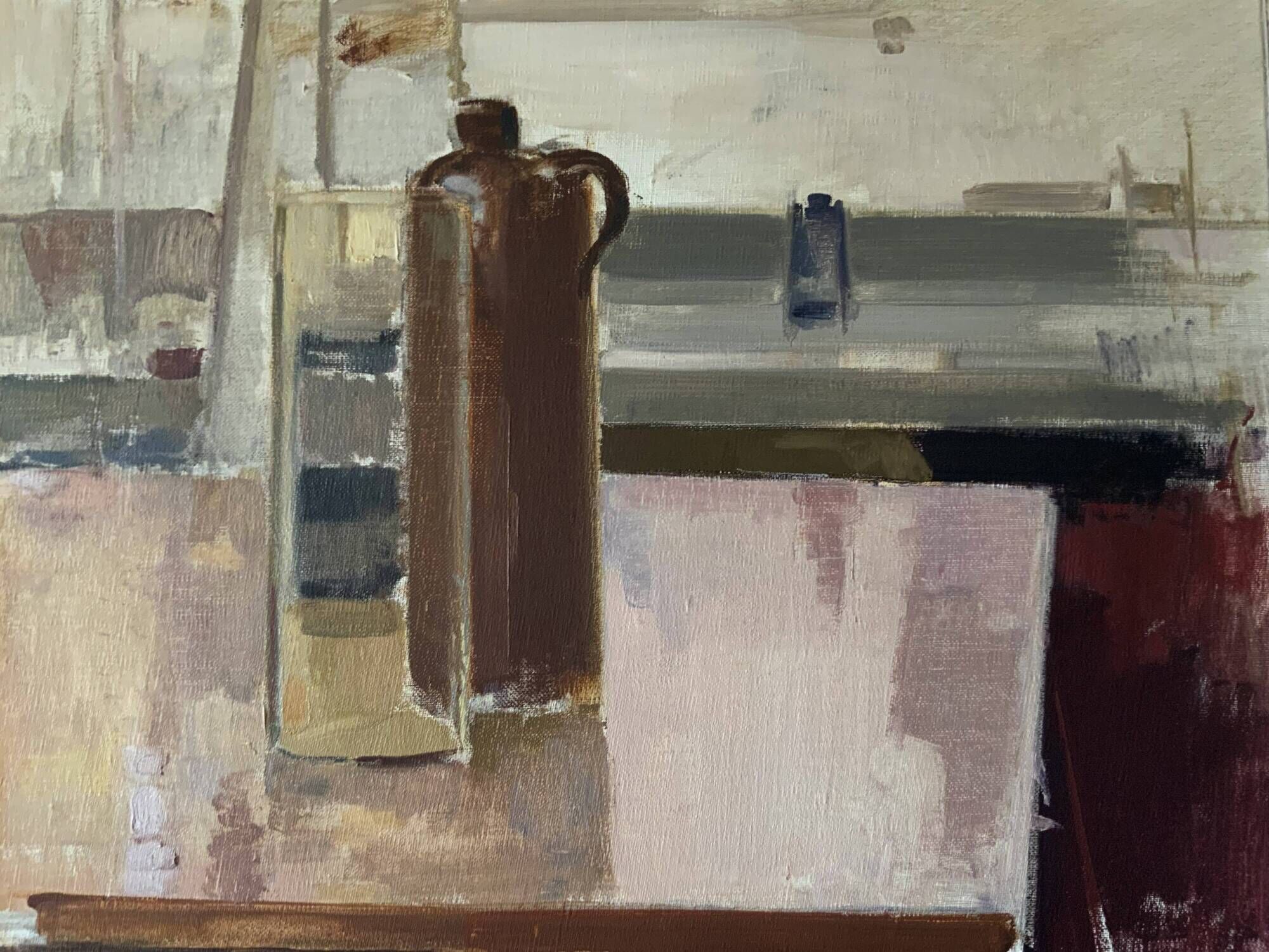 Vintage Oil On Canvas Still Life by G.A. Johansson (1912-1998)
