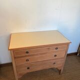 Commode en merisier vintage style Louis XVI