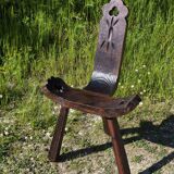 Brutalist tripod chair