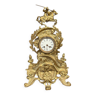 Mantel clock. Solid bronze.