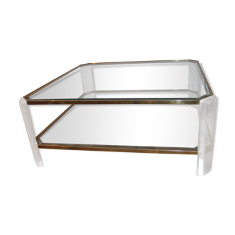 Table basse David Lange des années 70