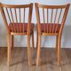 Pair of Baumann bistro chairs N°12 50s