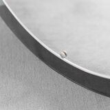 Miroir mural rond en verre 1970