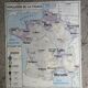 Old MDI school map: France population and Industrie