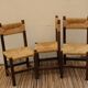 Trio of mulched chairs