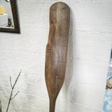 Old wooden oar