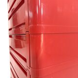 Red cabinet model “4964” by Olaf Von Bohr for Kartell, 1970