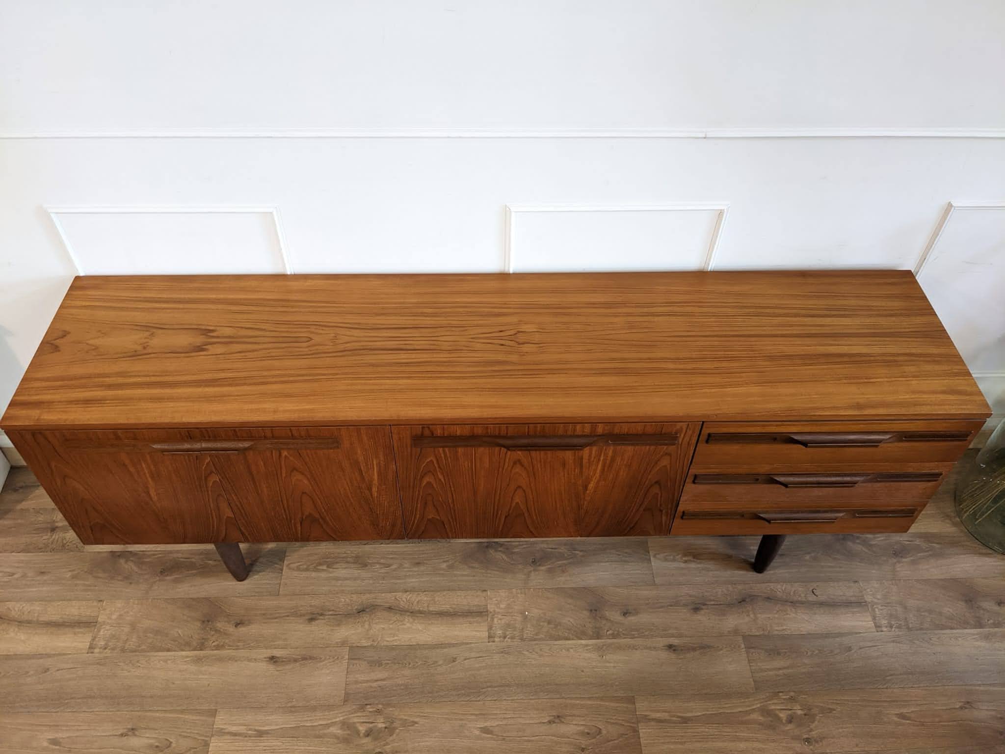 Vintage Scandinavian teak row