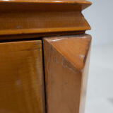 Mid-century modern pair of wooden nightstands, italy, 1960s