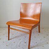 Scandinavian armchair in curved wood