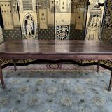 Farmhouse table in solid oak period 19th century restored