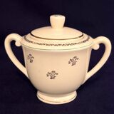 Antique sugar bowl, in Gien earthenware, Model Valence A040