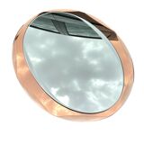 Vintage Antonio Lupi Luxor Crystal Art Mirror in Pink Copper 1950