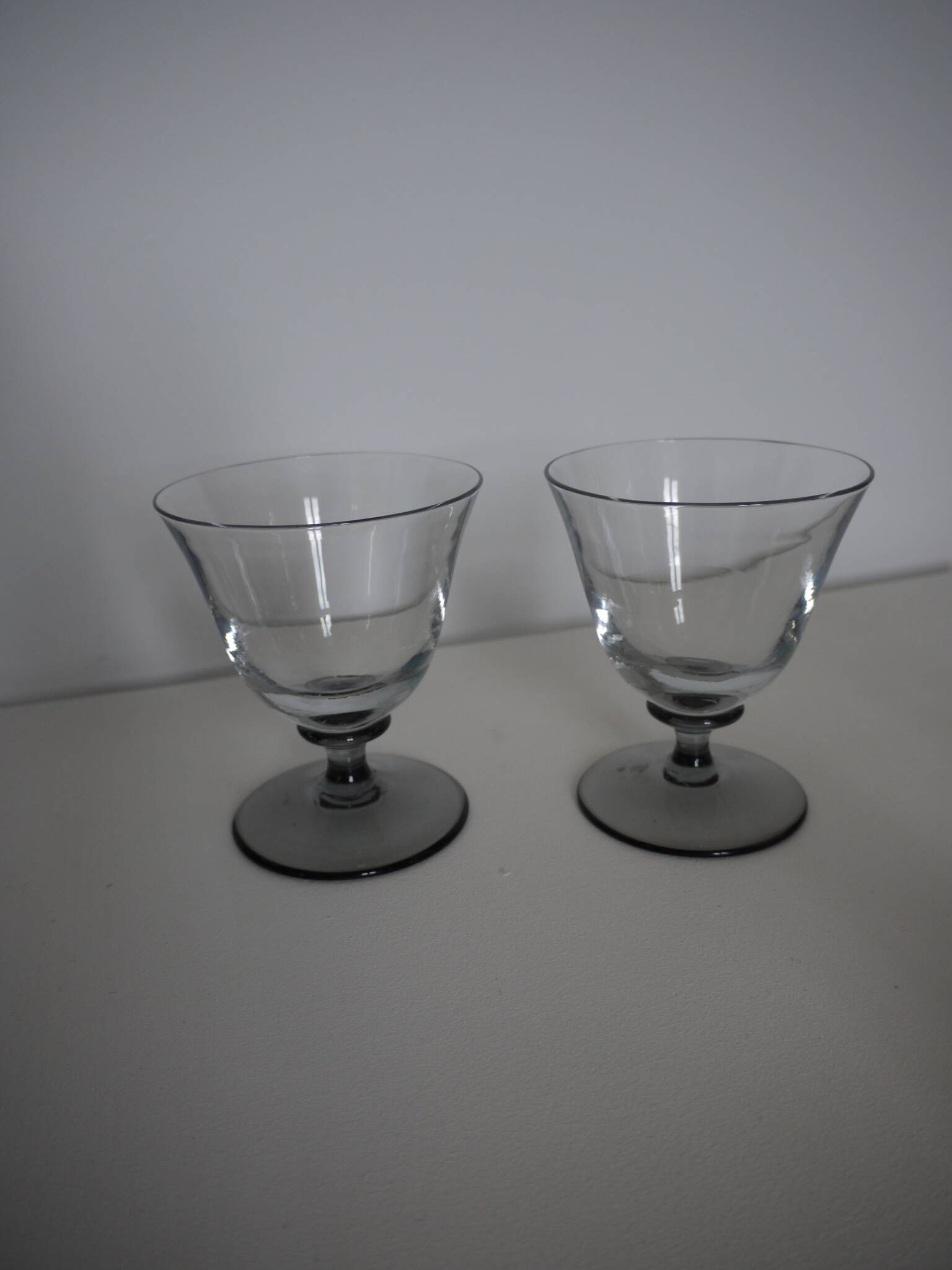 Lot de 4 verres en cristal