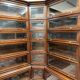 Classic English Globe Wernicke Corner Bookcase