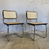 Pair of vintage chairs Cesca by Marcel Breuer