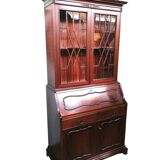 Trumeau (secretary desk) vintage con vetrina, anni 50