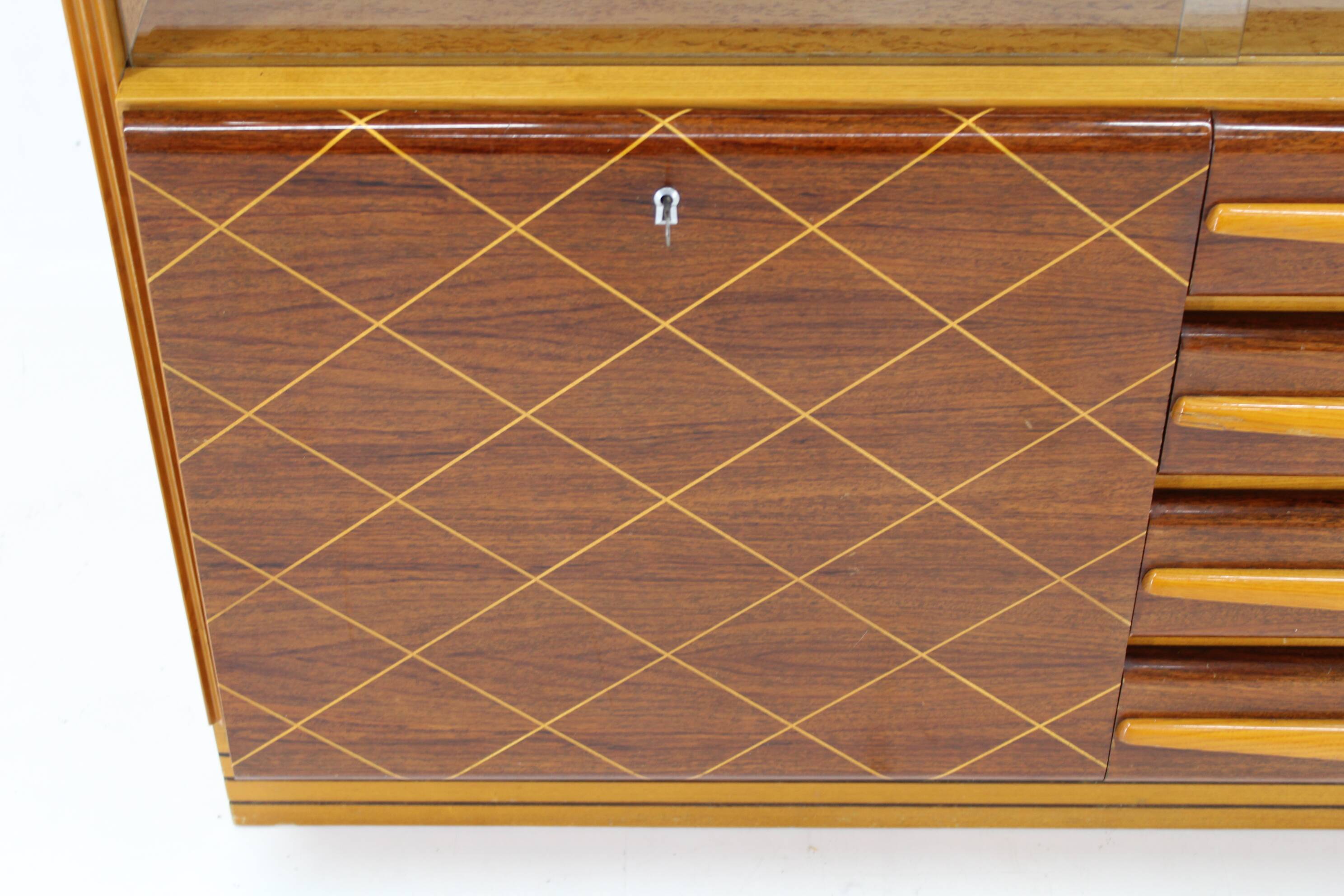 1960s Wooden Cabinet /Chest Of Drawers, Czechoslovakia
