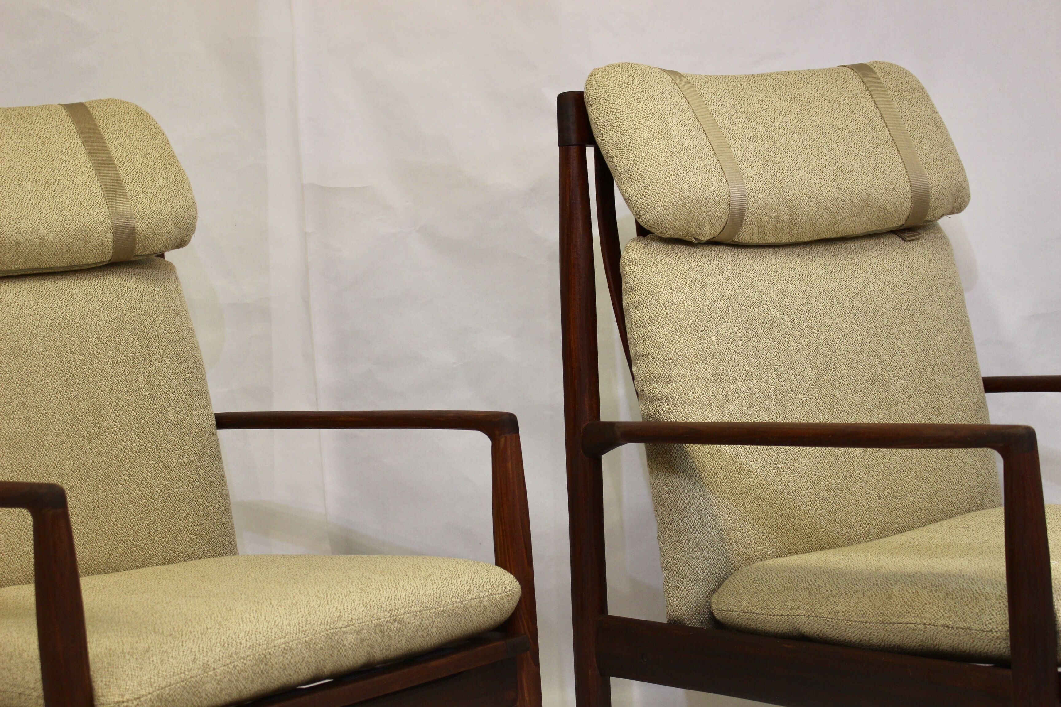 Pair of armchairs by Grete Jalk 1960 Denmark.