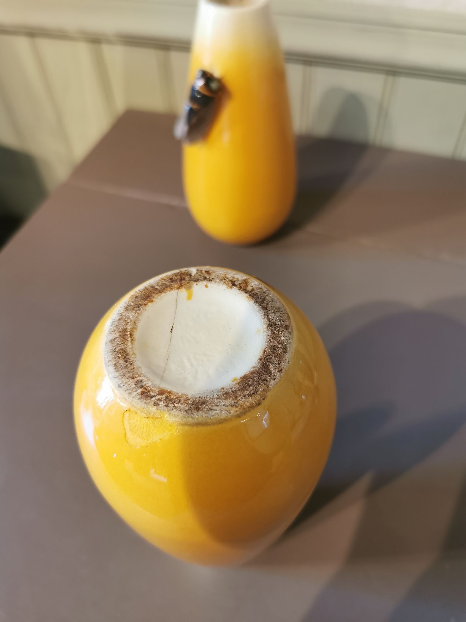 Paire de vases vintage massier vallauris