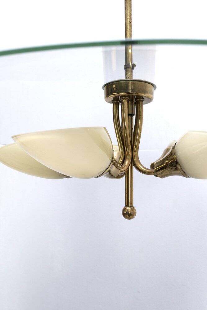 Italian Brass Pendant Lamp, 1950s