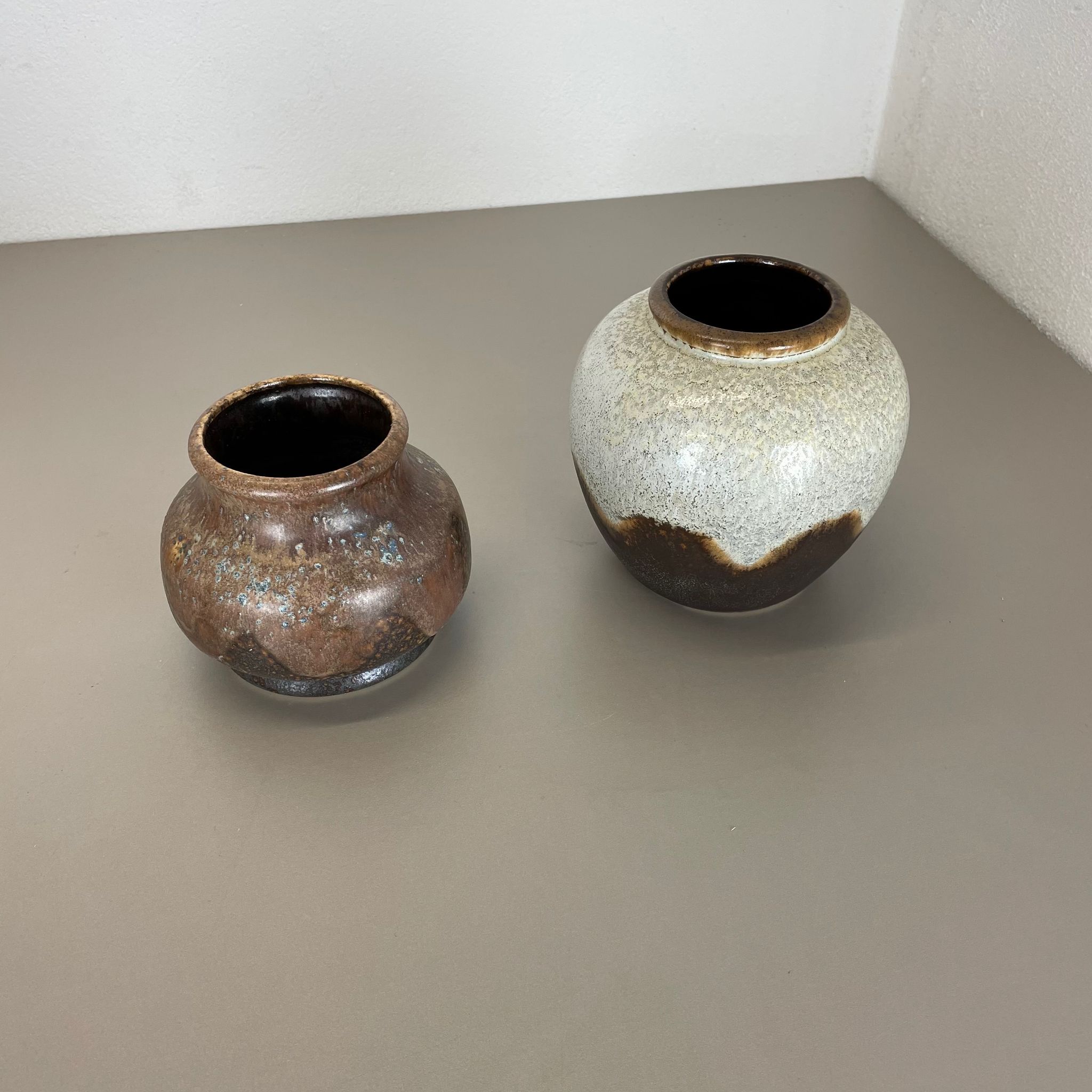 Set of 2 ceramic oottery "Lava" Vases by Dümler and Breiden, Germany, 1960s