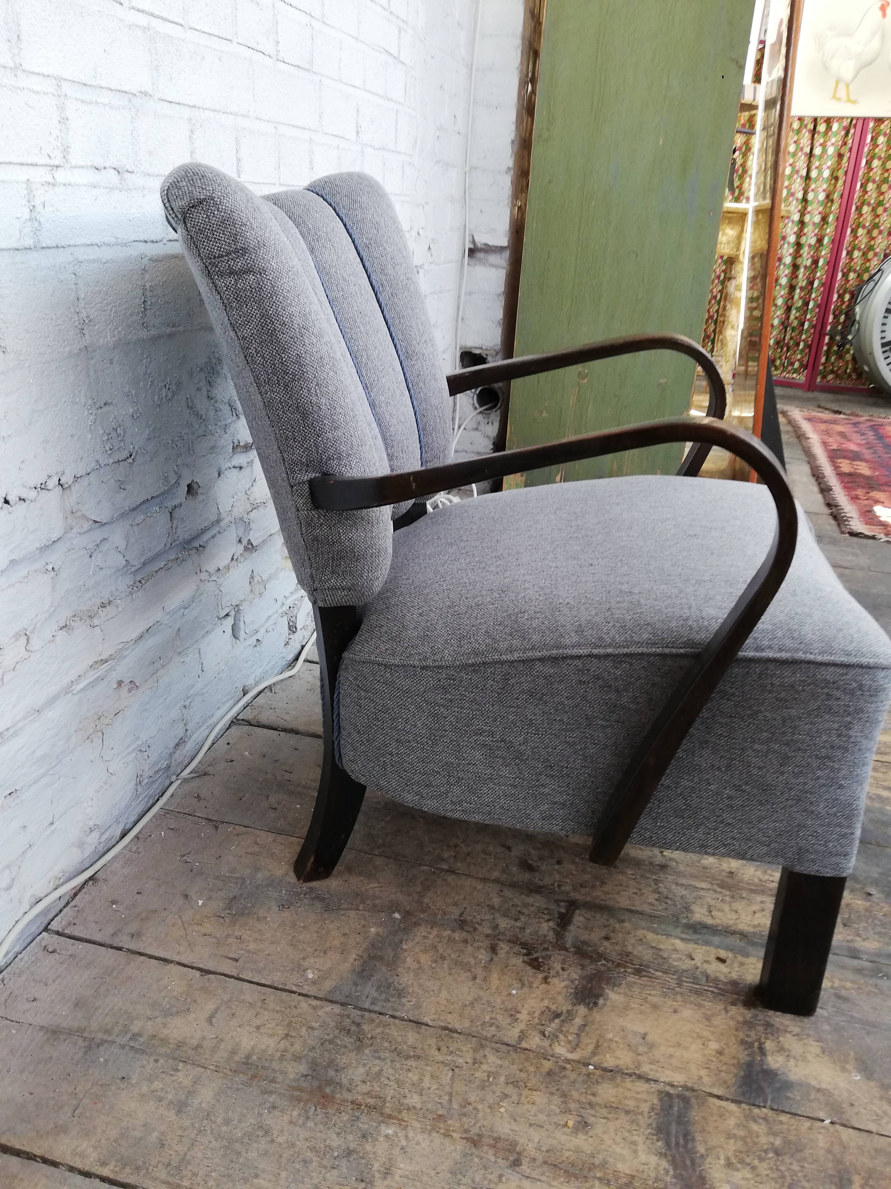 Pair of Halabala cocktail armchair, Czech, 1940