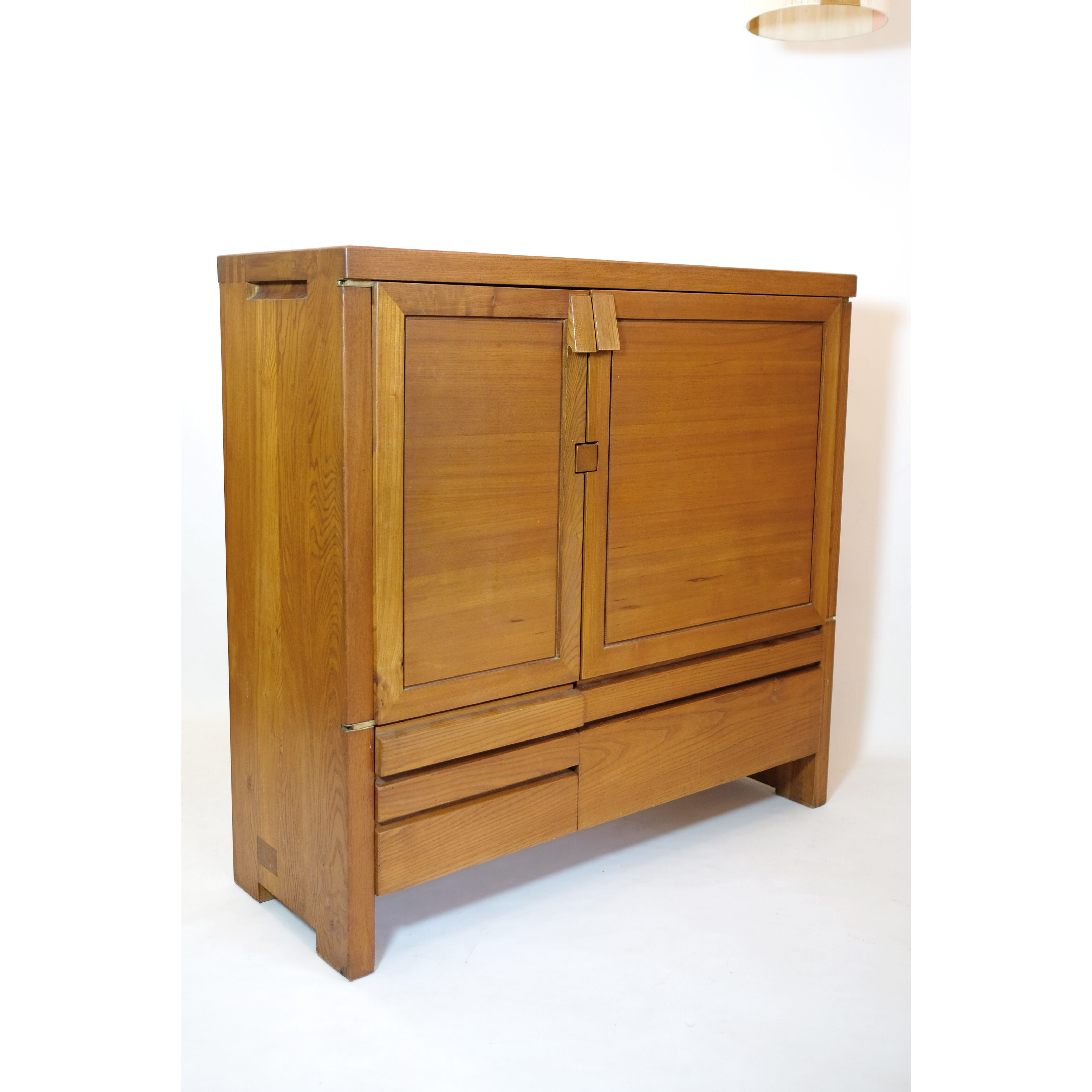 Pierre Chapo buffet R18, solid elm, 1960-1970