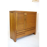 Pierre Chapo buffet R18, solid elm, 1960-1970
