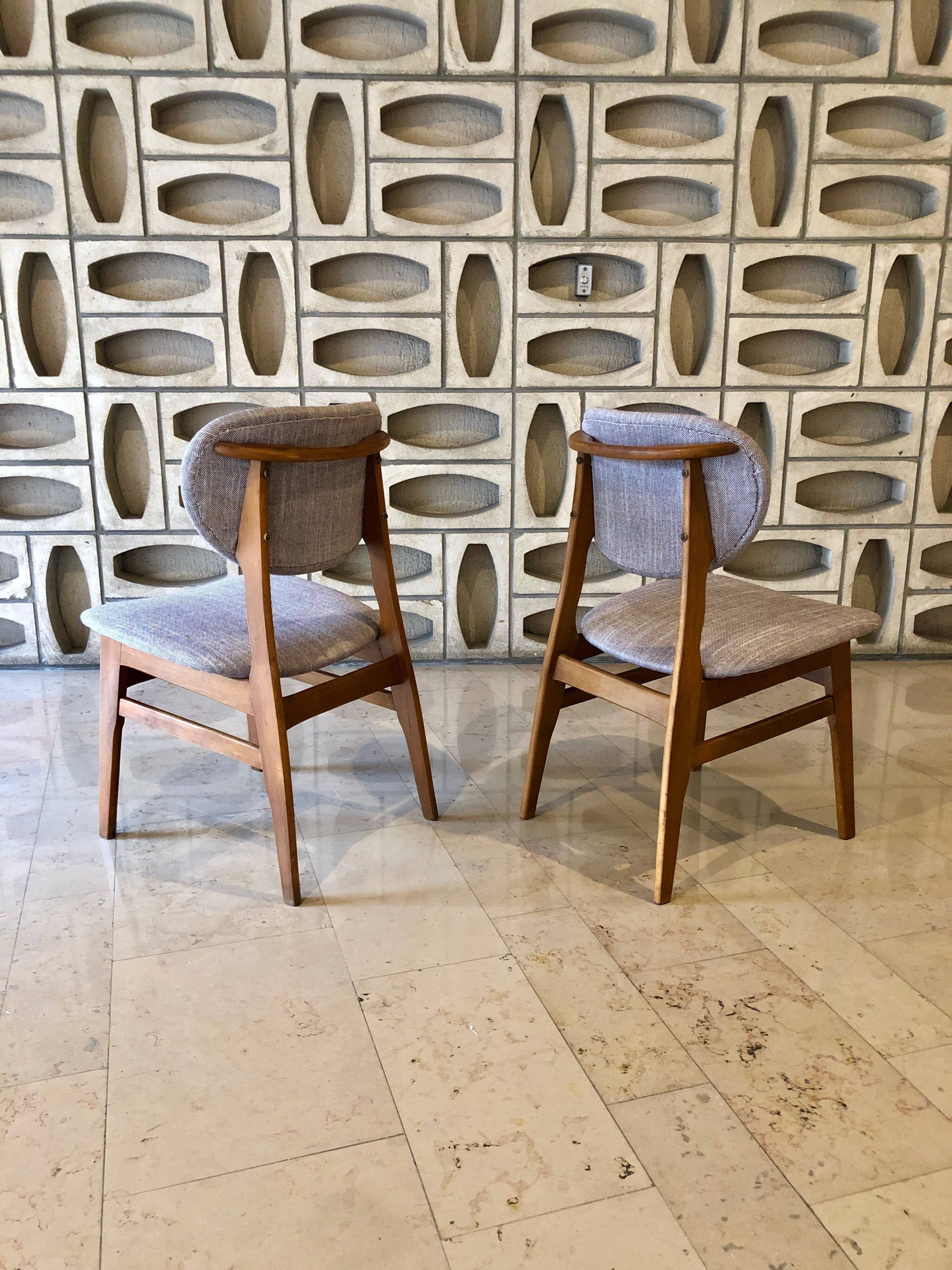 Paire de chaises de Louis Van Teefelen
