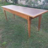 Leather tray desk