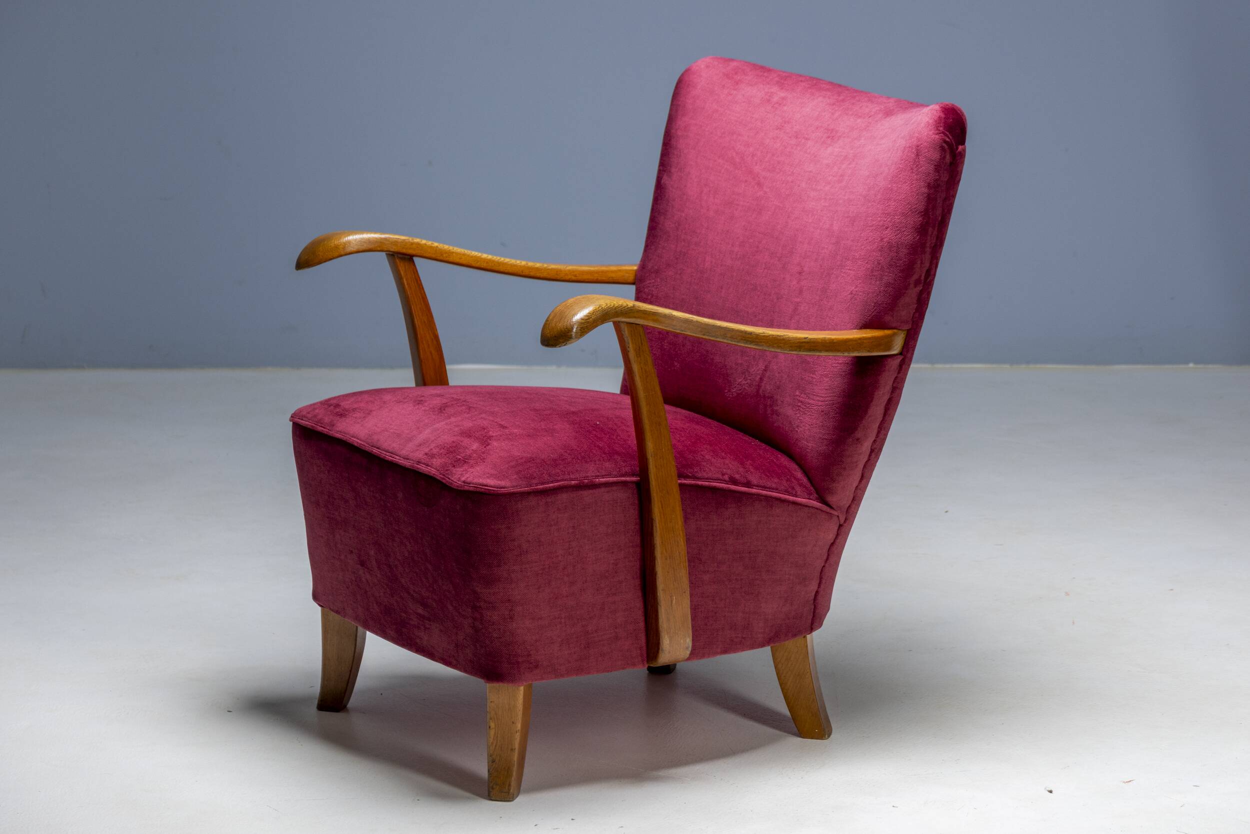 Pair of Art Deco Armchairs, 1930s, Czechoslovakia