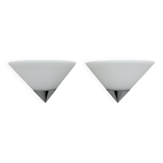 Set of 2 Limburg Glashütte wall lamps sconce , 1970s