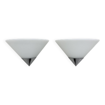 Set of 2 Limburg Glashütte wall lamps sconce , 1970s