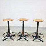 French vintage Industrial barstools
