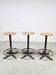 Tabourets de bar industriels vintage français