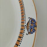PLat ovale art déco faïence de Longwy