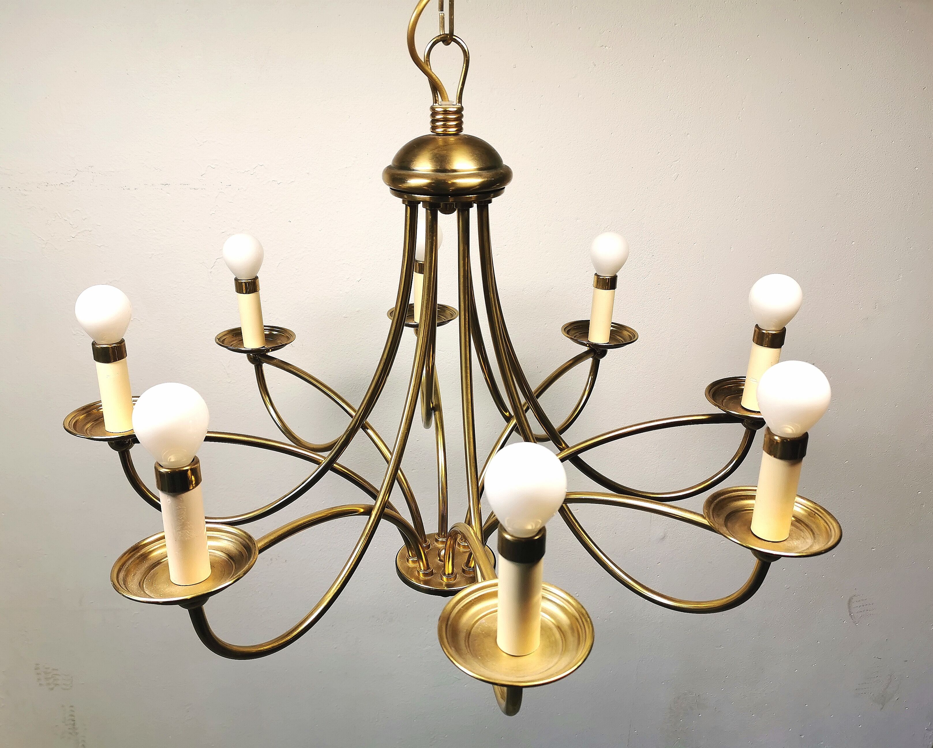 Brass chandelier 70/80