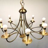 Brass chandelier 70/80
