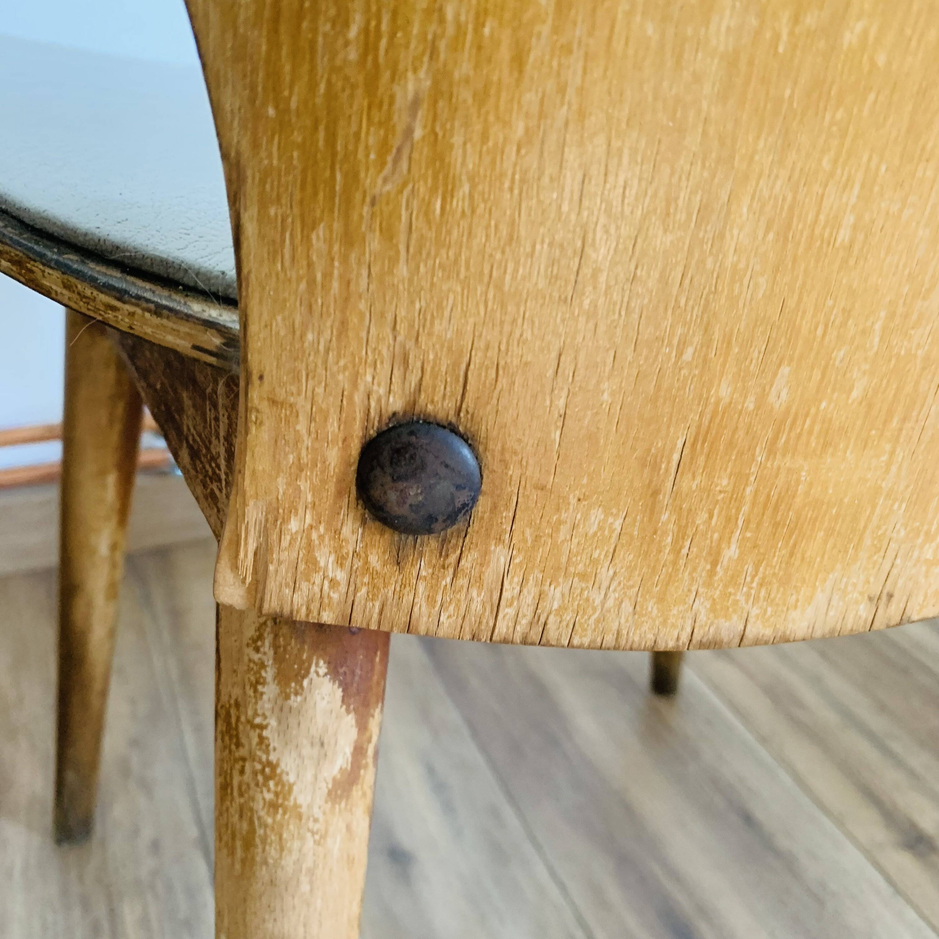Paire de chaises vintage baumann