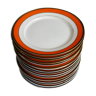 16 flat porcelain plates, ø 22.5 cm