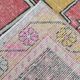 4x8 Pale Red Geometric Vintage Rug, 129x258Cm