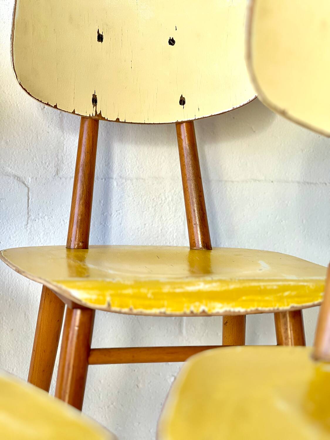Chaises de bistrot par Ton, années 1950