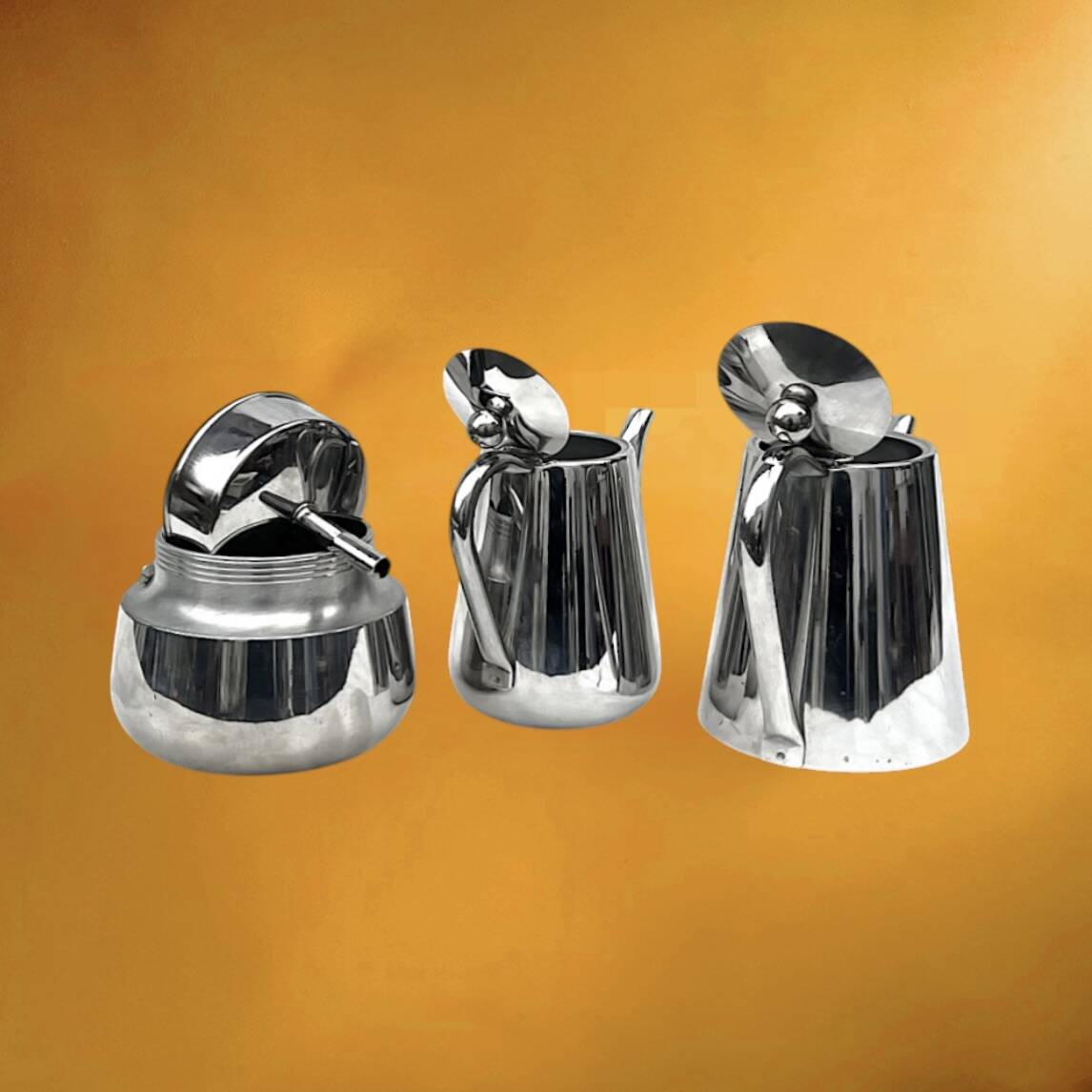 Italian coffee maker & stainless steel jug Stella - Arianna Collection